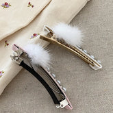 Women Fluffy Rhinestone Small Barrette Fashion Sparking Glitter Elegant High Quality Bulk in Store Hair Clips Daily Accessories