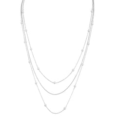 Fashion Simple Imitation Pearl Sweater Chain Necklaces for Girls Sweet Elegant Minimalistic Jewellry for Women Ladies Accessory
