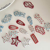 Cute Sweet Polka Dot Fashion Hair Clips for Baby Girls Star Snap Clips for Kids Children Hair Accessories Chic Kawaii in Stock