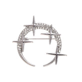 Fashion Glitter Rhinestone Sweet Elegant Brooches for Girls Stylish Trendy Pins Jewelry for Women Ladies Accessories New Design