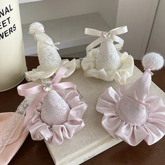 Female Aesthetic Girl Medium Hair Clips Fashion Stunning Bowknot High Quality Birthday Hat Hairpins Accessories for Women Use
