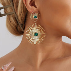 Fashion Trendy Luxury Glitter Drop Earrings for Girls Elegant Glamorous Charms Jewelry for Women Ladies Accessories Wholesale