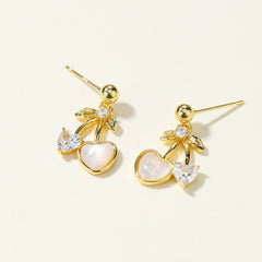 Luxury Sparkle Glitter Fashion Trendy Drop Earrings for Girls Star Dainty Charms Jewelry for Women Ladies Accessories Wholesale
