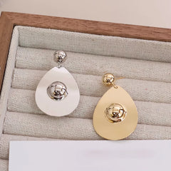 Fashion Sweet Elegant Simple Minimalistic Drop Earrings for Girls Classic Charms Refined Jewelry for Women Ladies Accessories
