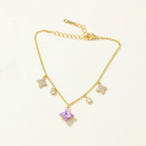 Trendy Fashion Glitter Elegant Bracelets for Girls Charms Glamorous Jewellry for Women Ladies Accessories Famme Bijuterias