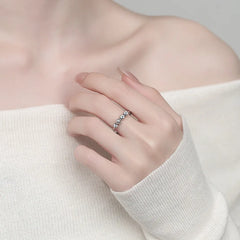 Adjustable Bead Open Rings for Women Solid Colors Modern Minimalist Anxiety Rotatable Design Ring Fashion Jewelry Gift Wholesale