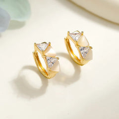 Fashion Trendy Simple Classic Hoop Earrings for Girls Elegant Glamorous Charms Art Deco Jewelry for Women Ladies Accessories