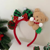 2025 Christmas Bowknot Bear Classic Hair Band for Girls Sweet Cute Animals Head Band for Women Ladies Hair Accessories in Stock