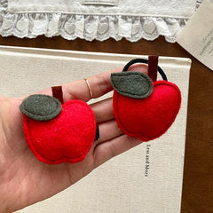 Fashion Cute Apple Kawaii Hair Clips for Baby Girls Stylish Alligators for Kids Children Scrunchies Hair Accessories in Stock