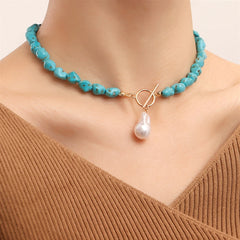 Fashion Simple Colorful Beads Necklaces for Girls Sweet Cute Kawaii Glamorous Jewelry for Women Ladies Accessories Wholesale