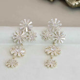 Girly Aesthetic Butterfly Snowflake Tassel Decorative Drop Earring Fashion Elegant Sparking Charms Bulk Jewelry Accessories