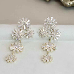 Girly Aesthetic Butterfly Snowflake Tassel Decorative Drop Earring Fashion Elegant Sparking Charms Bulk Jewelry Accessories