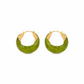 Fashion Resin Simple Hoop Earrings for Girls Sweet Elegant Jewelry for Women Ladies Wholesale China Manufacturer Low MOQ Bulk