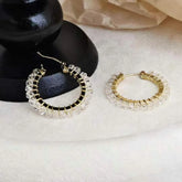 Fashion Trendy Simple Stylish Elegant Hoop Earrings for Girls Cute Sweet Glamorous Jewelry for Women Ladies Accessories Chic