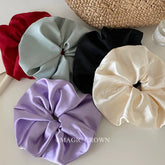 Lustrous Elegant Fashion Scrunchies Stylish Solid Color Hair Ties for Girls and Women Sweet New Design Hair Accessories