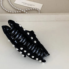 Fashion Simple Imitation Pearl Vintage Hair Claw Clips for Girls Elegant French Style Claws for Women Ladies Hair Accessories