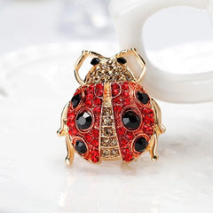 Fashion Animals Beetle Sweet Cute Brooches for Girls Stylish Trendy Pins Jewelry for Women Ladies Accessories Wholesale Kawaii