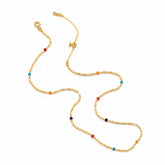 Fashion 18K Gold Plated Pendent Simple Minimalistic Necklaces for Girls Sweet Jewelry for Women Ladies Wholesale China Factory