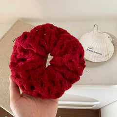 Fashion Trendy Solid Color Scrunchies for Girls Sweet Elegant Hair Ties for Women Ladies Hair Accessories Chinese Supplier