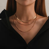 Fashion Simple Trendy Minimalistic Necklaces for Girls Elegant Dainty Glamorous Jewellry for Women Ladies Accessories Female
