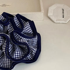 Women Simple Plaid Multi Layer Hair Ties for Girls Elegant Sweet Cute Scrunchies for Ladies Hair Accessories Chinese Supplier