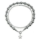 Fashion Simple Trendy Stylish Star Glamorous Necklaces for Girls Sweet Spicy Y2K Ins Style Jewelry for Women Ladies Accessories