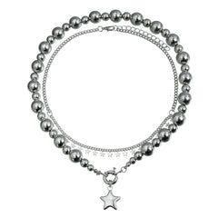 Fashion Simple Trendy Stylish Star Glamorous Necklaces for Girls Sweet Spicy Y2K Ins Style Jewelry for Women Ladies Accessories