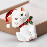 Fashion Sweet Cat Elegant Cute Brooches for Girls Trendy Glamorous Charms Pins Jewelry for Women Ladies Accessories Wholesale