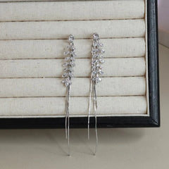 Simple Classic Fashion Tassel Elegant Drop Earrings for Girls Sweet Trendy Stylish Jewelry for Women Ladies Accessories Chic