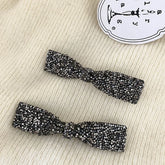 Fashion Glitter Bowknot Hair Clips for Girls Elegant Trendy Alligators for Women Ladies Hair Accessories Chinese Supplier