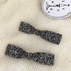 Fashion Glitter Bowknot Hair Clips for Girls Elegant Trendy Alligators for Women Ladies Hair Accessories Chinese Supplier