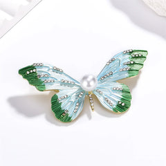 Fashion Glitter Glamorous Butterfly Sweet Brooches for Girls Stylish Fairy Pins Jewelry for Women Ladies Accessories Wholesale