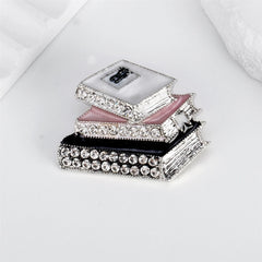 Fashion Book Glitter Sparkle Trendy Brooches for Girls Sweet Elegant Dainty Jewelry for Women Ladies Accessory Chinese Supplier