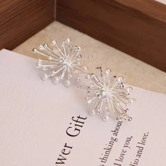 Ladies Hot Sale High Quality New Design Flower Shape Small Stud Earring Fashion Elegant Wholesale Jewelry Accessories for Office