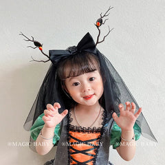 Halloween Headband for Kids Deadwood Butterfly Spooky Nature Hairband Children Costume Party Hair Accessories Trick or Treat