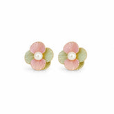 Fashion S925 Silver Flower Freshwater 18K Gold Plated Jewelry Sets for Girls Sweet Earrings Necklaces for Women Ladies Bulk