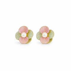 Fashion S925 Silver Flower Freshwater 18K Gold Plated Jewelry Sets for Girls Sweet Earrings Necklaces for Women Ladies Bulk