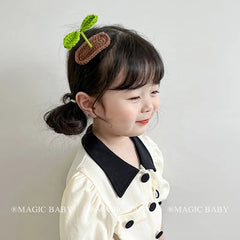 Cute Sweet Grass 3D Hair Clips for Baby Girls Fashion Trendy Snap Clips for Kids Children Hair Accessories Chic in Stock Stylish