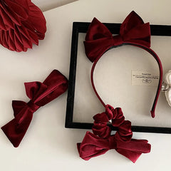 Fashion Solid Color Velvet Simple Hair Clips for Girls Elegant Lucky Alligators Hair Ties for Women Ladies Hair Accessories