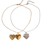Rrtro Sweet Classic Heart Necklace for Girls Glamorous Charm Trendy Jewelry for Women Ladies Gifts Fashion Accessories Wholesale