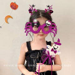 Halloween Headband for Kids Skull Spider Demon Spooky Hairband Children Costume Party Hair Accessories Trick or Treat Gift