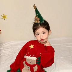 2025 Christmas Tree Luxurious Hair Clips for Baby Girls Cute Sweet Fashion Alligators for Kids Children Hair Accessories Chic