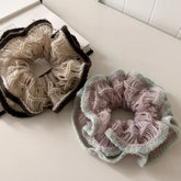 Fashion Multi Layers Durable Scrunchies for Girls Sweet Elegant Winter Autumn Hair Ties for Women Ladies Hair Accessories