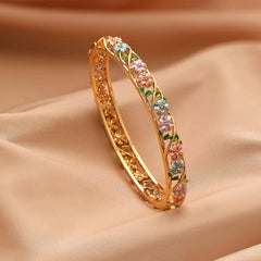 Fashion Trendy Stylish Dainty Bangles for Girls Flower Floral Luxurious Jewellry for Women Ladies Accessories Chinese Supplier
