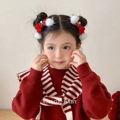 Classic Solid Color Simple Bowknot Hair Clips for Baby Girls Fruits Cherry Alligators for Kids Children Hair Accessories Chic