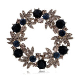 Fashionable Dinty Luxury Glitter Sparkling Brooches for Girls Rhinestone Sweet Elegant Pins Jewelry for Women Ladies Accessories