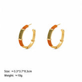 Fashion Copper Wire Trendy Stylish Hoop Earrings for Girls Simple Minimalistic Jewelry for Women Ladies Wholesale China Factory