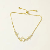 Fashion Flower Butterfly Luxury Sweet Dainty Necklaces for Girls Elegant Charms Jewelry for Women Ladies Accessories Wholesale