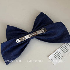 Fashion Solid Color Bowknot Hair Clips for Girls Sweet Elegant Graceful Barrettes for Women Ladies Hair Accessories Femme Chic