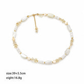 Girls White Crystal Rhinestone Pearl Beads Necklace Low MOQ Factory Price Fashion Charms in Stock Jewelry for Women Daily Causal